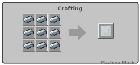 Machine Block crafting recipe