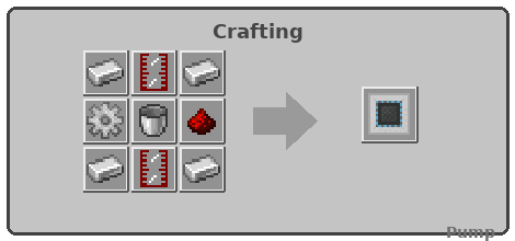 Pump crafting recipe