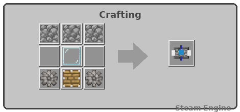 Steam Engine crafting recipe
